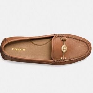 Coach Arlene Brown Leather Driving Loafers 8.5